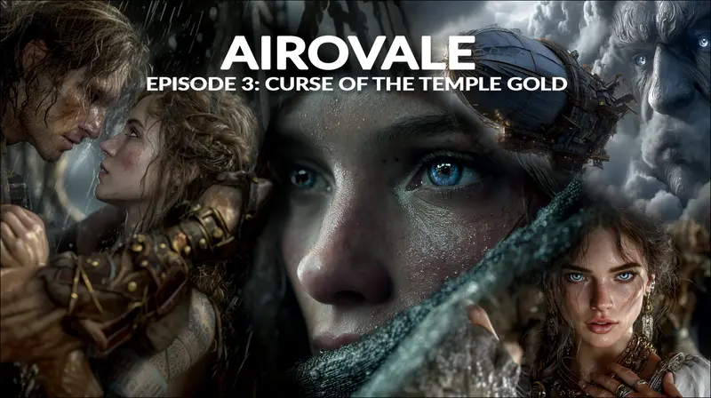 Airovale Episode 3: Curse of the Temple Gold - ancient temple ruins volcanic island