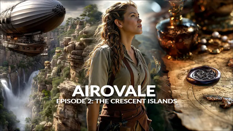Airovale Episode 2: The Crescent Islands - tropical archipelago airship fleet
